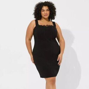 TORRID - At The Knee Twill Corset Bodycon Dress